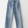 Jeans^Outfitbook Jean droit taille mi-haute BLEU