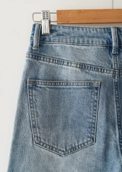 Jeans^Outfitbook Jean droit taille mi-haute BLEU