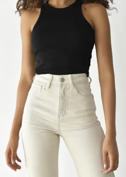 Jeans^Outfitbook Jean flare - éco-responsable BEIGE
