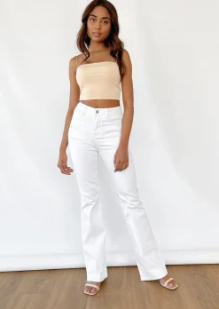 Jeans^Outfitbook Jean Flare BLANC