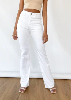 Jeans^Outfitbook Jean Flare BLANC