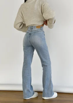 Jeans^Outfitbook Jean flare bleu clair