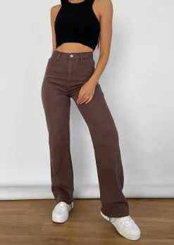 Jeans^Outfitbook Jean droit MARRON