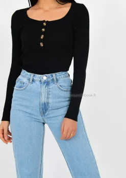 Jeans^Outfitbook Jean fit bleu clair mom