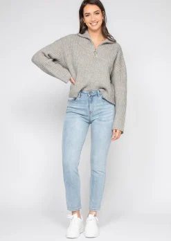 Jeans^Outfitbook Jean mom fit taille haute