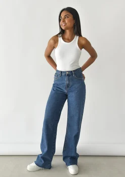 Jeans^Outfitbook Jean wide leg BLEU