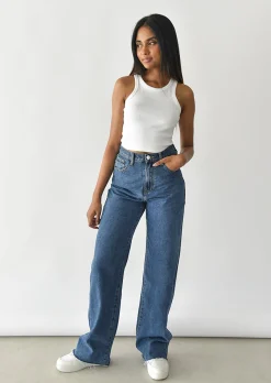 Jeans^Outfitbook Jean wide leg BLEU