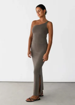 Jupes^Outfitbook Jupe longue TAUPE
