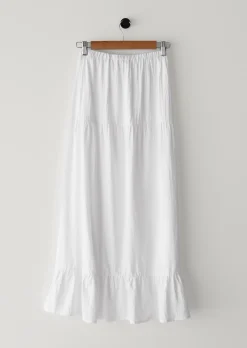 Jupes^Outfitbook Jupe longue en coton BLANC