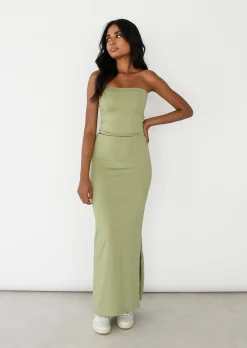 Jupes^Outfitbook Jupe mi-longue VERT