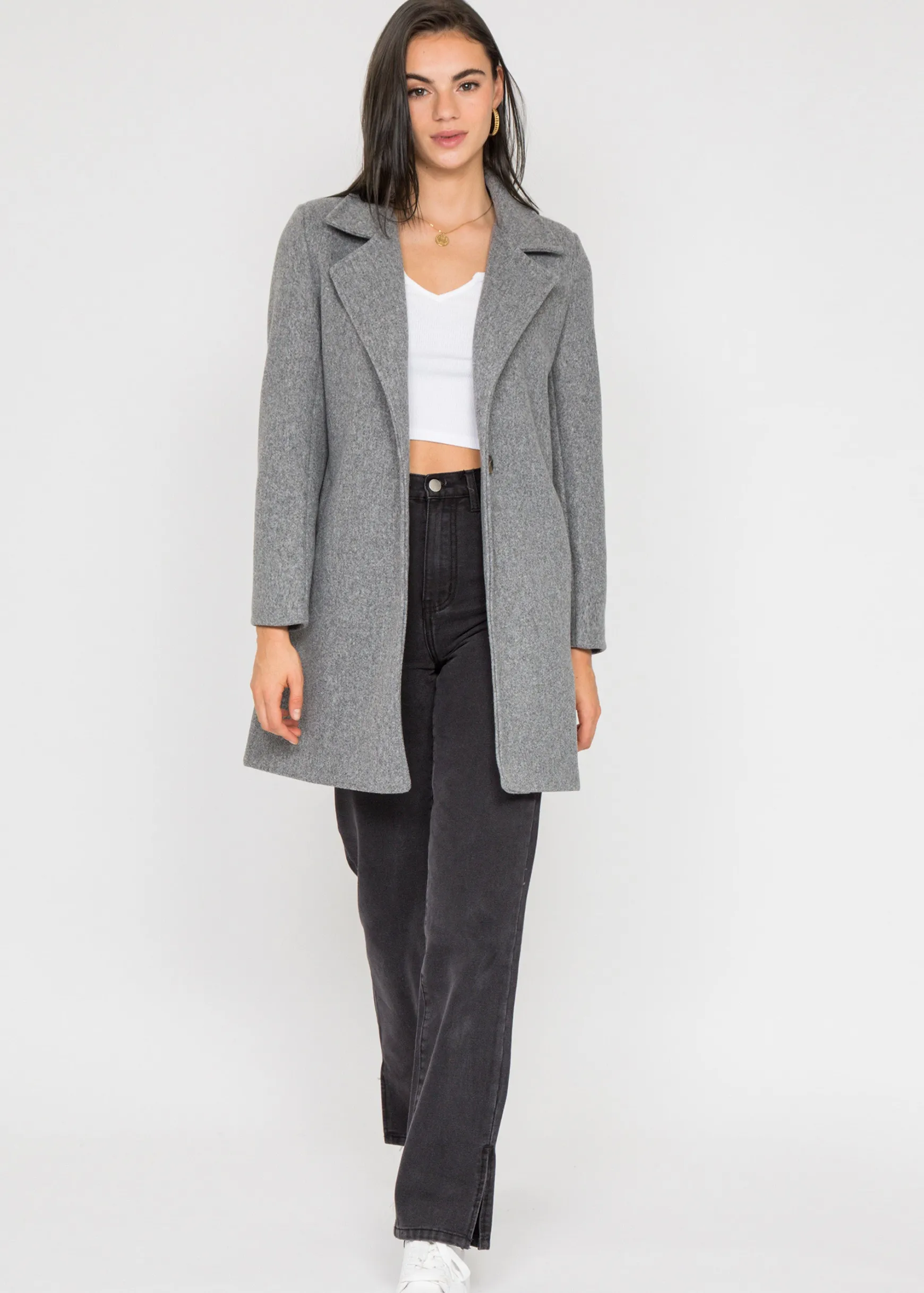 Vestes L Manteaux^Outfitbook Manteau ajusté GRIS