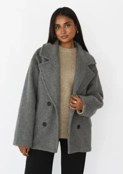 Vestes L Manteaux^Outfitbook Manteau court GRIS