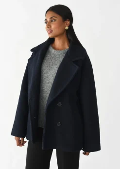 Vestes L Manteaux^Outfitbook Manteau court BLEU