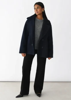 Vestes L Manteaux^Outfitbook Manteau court BLEU