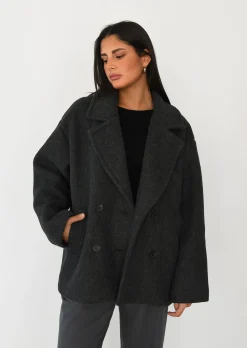 Vestes L Manteaux^Outfitbook Manteau court GRIS