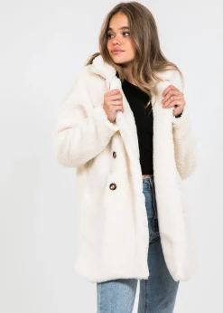 Vestes L Manteaux^Outfitbook Manteau fausse fourrure crème