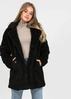 Vestes L Manteaux^Outfitbook Manteau fausse fourrure NOIR