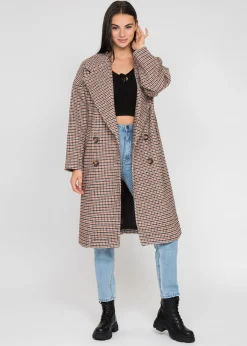 Vestes L Manteaux^Outfitbook Manteau long oversize à carreaux