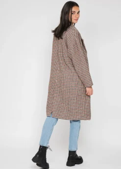 Vestes L Manteaux^Outfitbook Manteau long oversize à carreaux