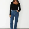 Jeans^Outfitbook Mid-rise jean BLEU
