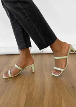 Sandales À Talons^Outfitbook Mules à lanières vert pastel