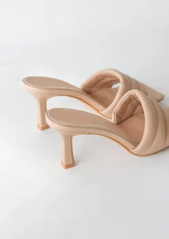 Sandales À Talons^Outfitbook Mules matelassées beige