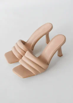 Sandales À Talons^Outfitbook Mules matelassées beige