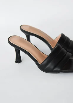 Sandales À Talons^Outfitbook Mules matelassées noir