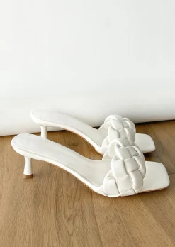 Sandales À Talons^Outfitbook Mules tressées à talon blanc