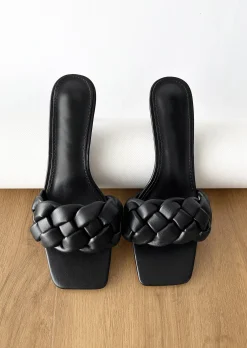 Sandales À Talons^Outfitbook Mules tressées à talon noir