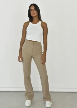 Pantalons^Outfitbook Pantalon ajusté TAUPE