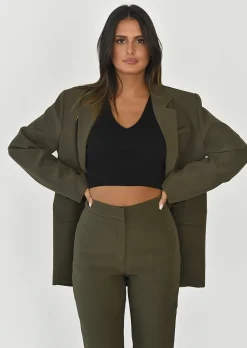 Pantalons^Outfitbook Pantalon ajusté KAKI