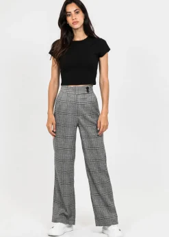 Pantalons^Outfitbook Pantalon ample à carreaux GRIS