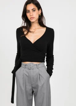 Pantalons^Outfitbook Pantalon ample avec ceinture GRIS