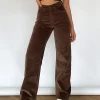 Pantalons^Outfitbook Pantalon ample en velours côtelé MARRON