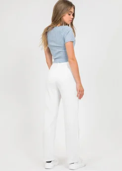 Pantalons^Outfitbook Pantalon ajusté BLANC