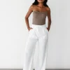 Pantalons^Outfitbook Pantalon de costume en lin BLANC