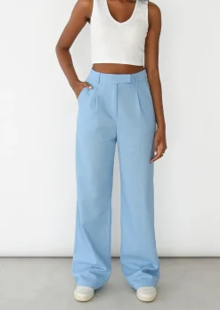 Pantalons^Outfitbook Pantalon de costume en lin BLEU