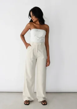 Pantalons^Outfitbook Pantalon de costume en lin BEIGE