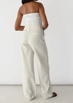 Pantalons^Outfitbook Pantalon de costume en lin BEIGE