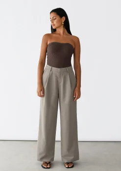 Pantalons^Outfitbook Pantalon de costume wideleg TAUPE