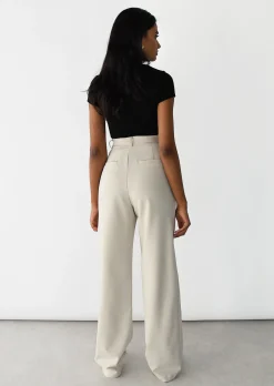 Pantalons^Outfitbook Pantalon droit à pinces BEIGE