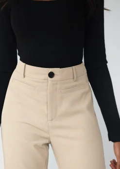 Pantalons^Outfitbook Pantalon droit ajusté - BEIGE