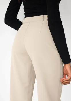 Pantalons^Outfitbook Pantalon droit ajusté - BEIGE