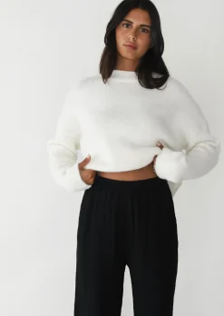 Pantalons^Outfitbook Pantalon en coton à taille élastique noir