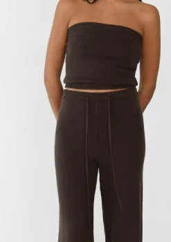 Pantalons^Outfitbook Pantalon en maille MARRON