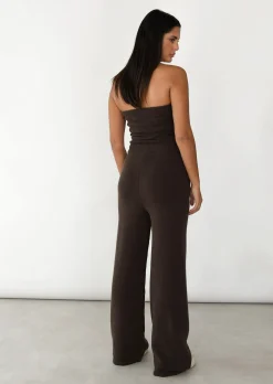 Pantalons^Outfitbook Pantalon en maille MARRON