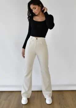 Pantalons^Outfitbook Pantalon flare BEIGE