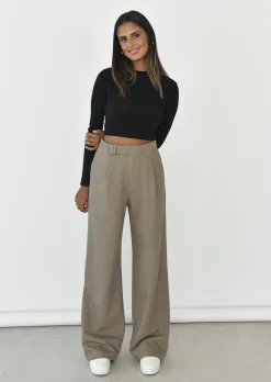 Pantalons^Outfitbook Pantalon large TAUPE