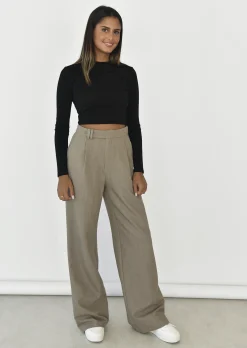Pantalons^Outfitbook Pantalon large TAUPE